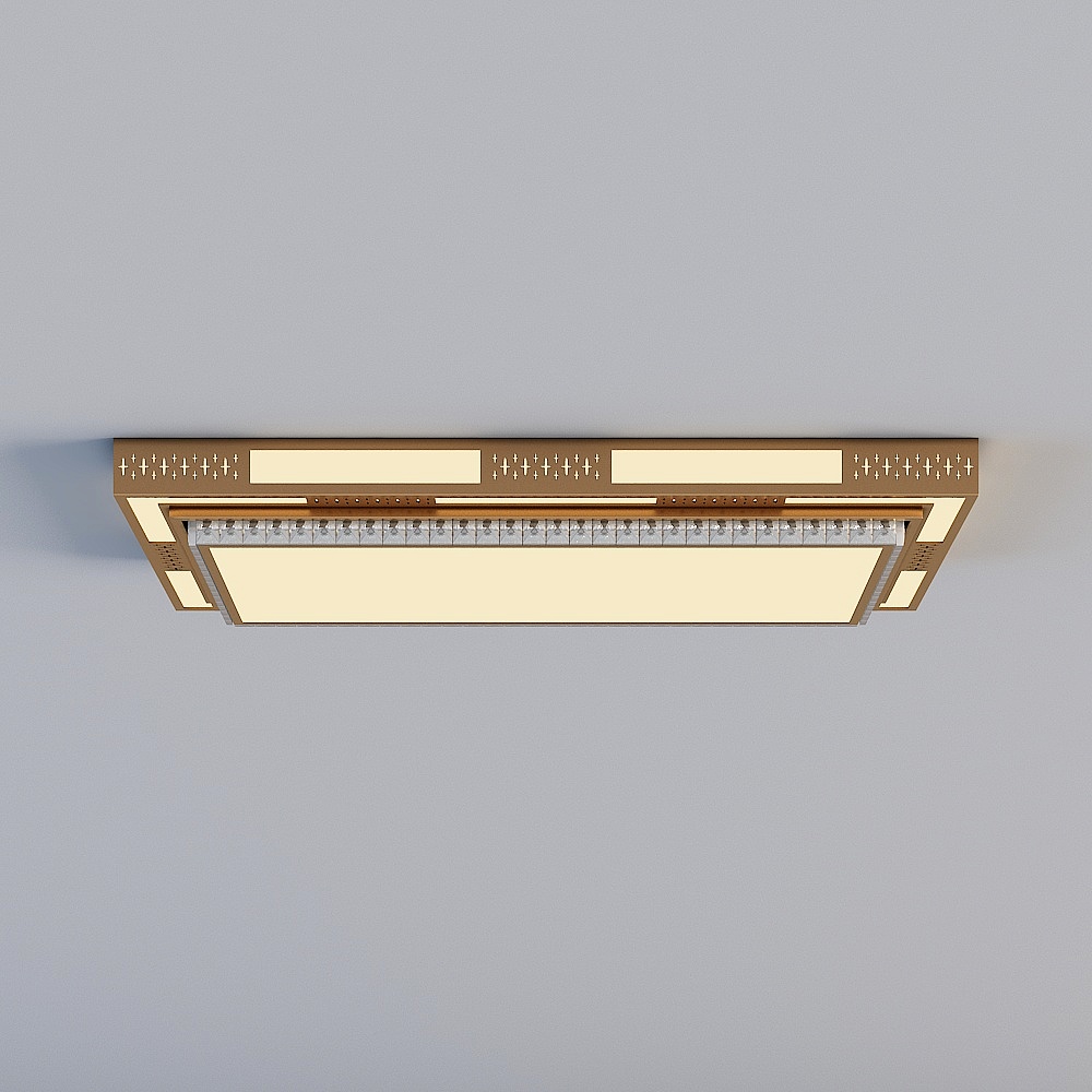 Stylish Low-Poly Ceiling Light 3D model