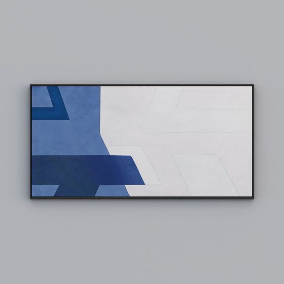 Abstract Geometric Painting 3D model