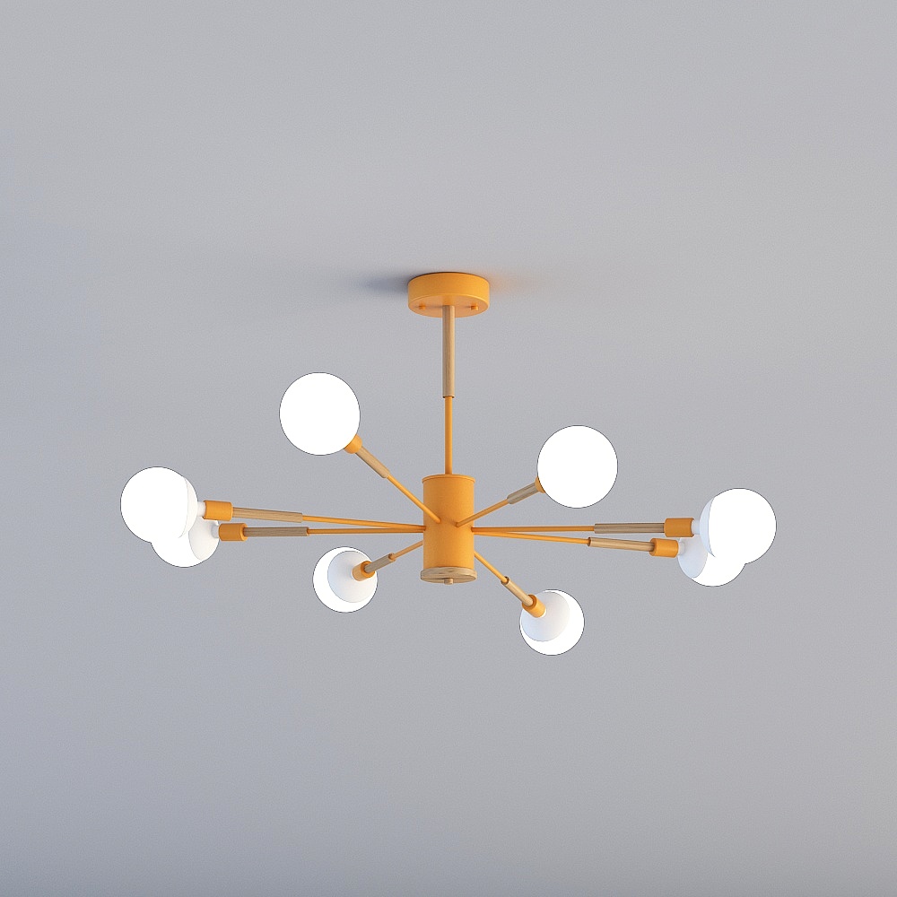 Lampadario in legno ferro 3D TY-Nordic