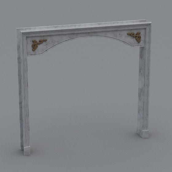 Sophisticated Classical Modern Door Frame 3D model