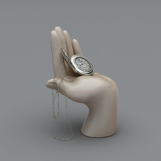 Time Hand Low Poly 3D model