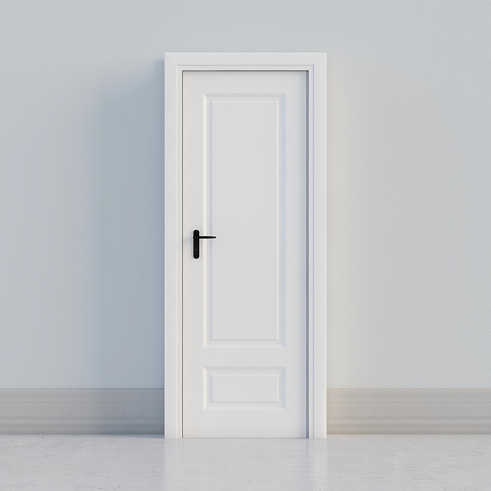 Porte blanche classique