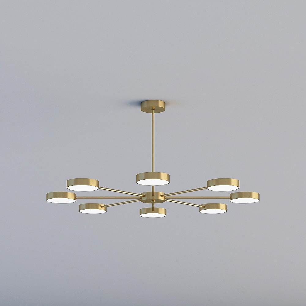 Bär beleuchtet nordischen all-Kupfer Kronleuchter D053-8