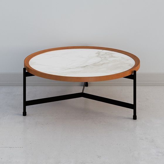 Unique Low-Polygon Round Table 3D model