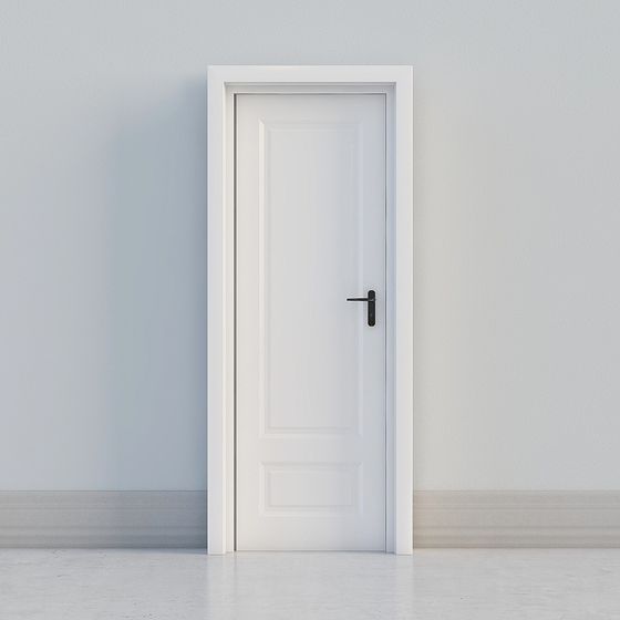 Sophisticated Minimalist 3D Door Model for Interiors