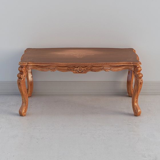 Vintage Style 3D Coffee Table Model