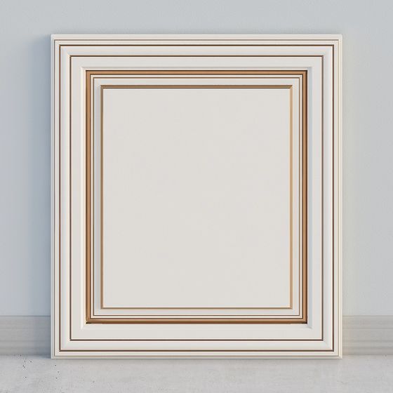 Elegant Low-Poly 3D Wall Panel Model