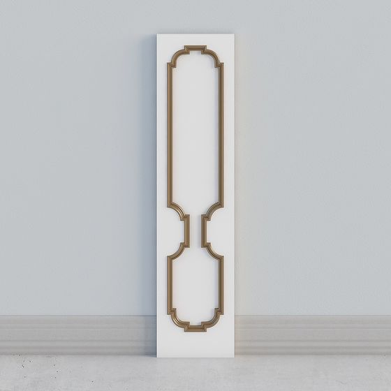 Arched Decorative Panel 3D model
