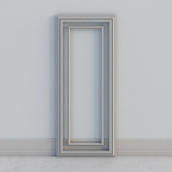Modern Minimalist 3D Door Frame Model