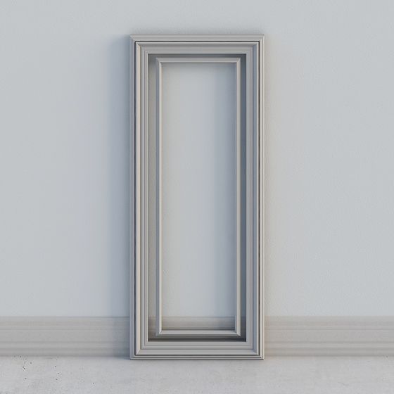 Modern Gray Door Frame 3D model