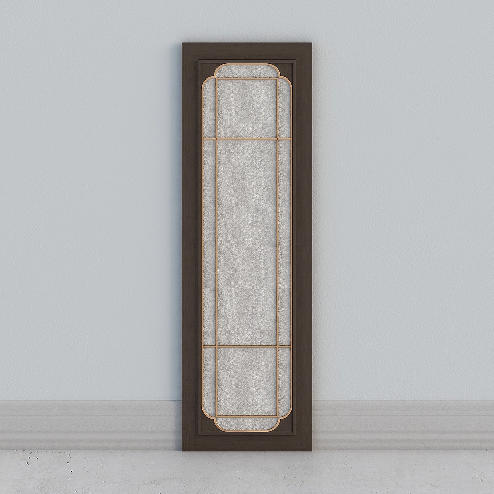 Elegant Low-Poly Door Frame 3D Model