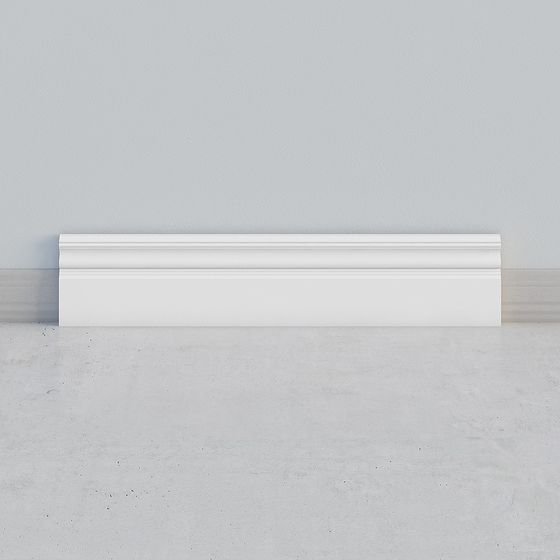 Elegant Simple Line Decorative Panel 3D model