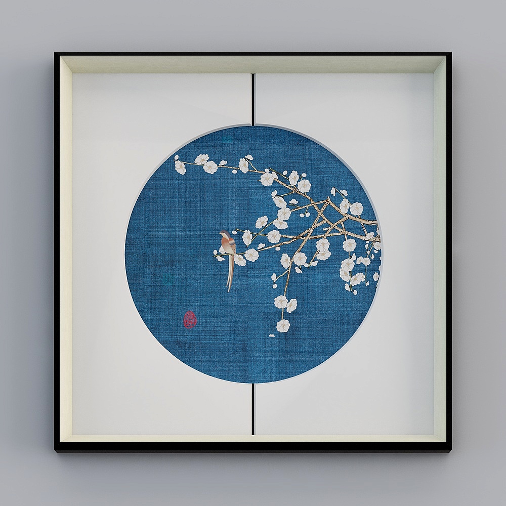 Magpie eyebrow decoration painting modern new Chinese restaurant dining room hanging painting living room wall painting Magpie Den mebclz-yf-bpp-5