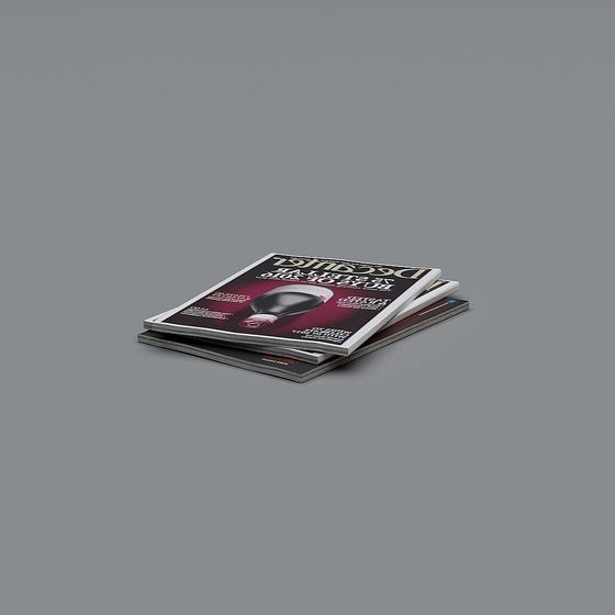 Stacked Magazine 3D Model for Creative Projects