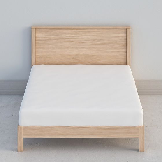 Elegant Bed Frame 3D model for Modern Interiors