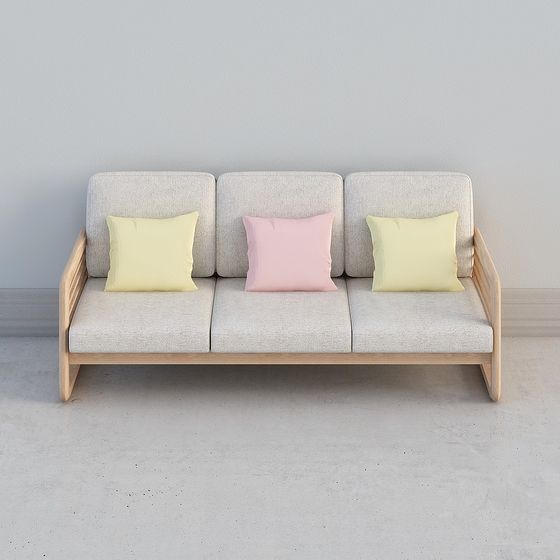 Stylish 3D Sofa Model for Contemporary Spaces