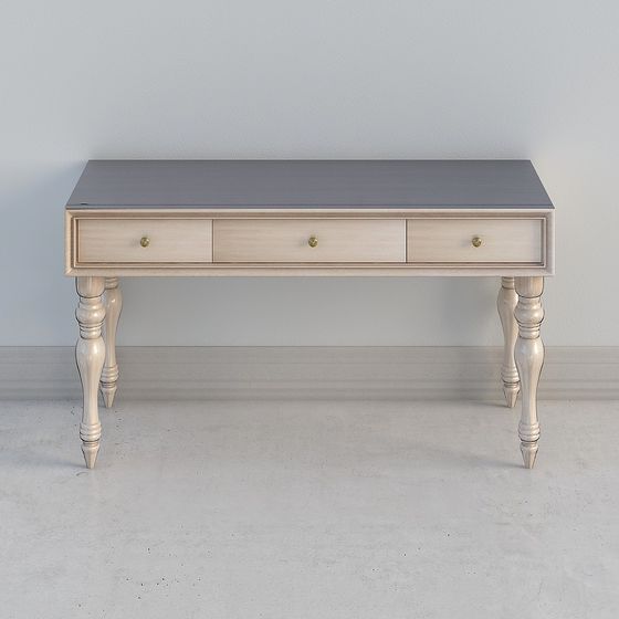 Linen Console Table 3D model