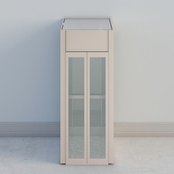 Modern Glass Display Cabinet 3D model