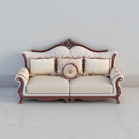 Royal Comfort 3D model Sofa for Contemporary Interiors