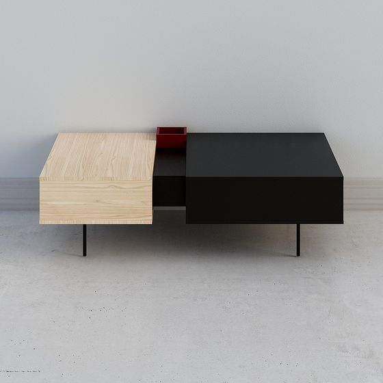 Two-Tone Geometric Table 3D model