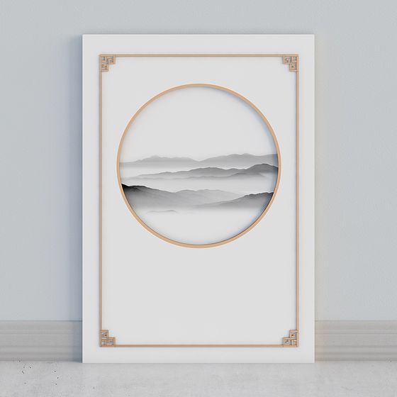 Mountain Sea Mirror 3D model for Creative Projects