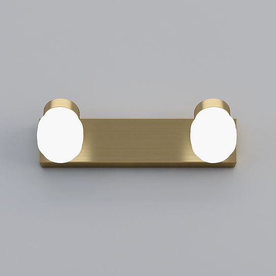 Elegant Double-Head Wall Lamp 3D model