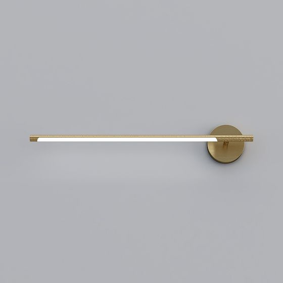 Elegant Gold Towel Rack 3D model for Modern Spaces