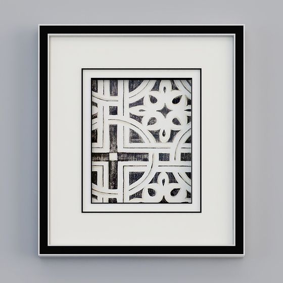 Abstract Geometric Frame 3D Model