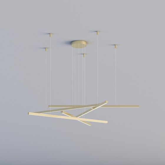 Elegant Hanging Artistic Light 3D model