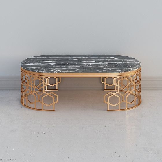 Stylish Geometric Table 3D model for Modern Designs