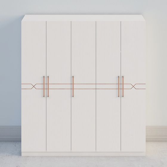 8A61 Fünftüriger Kleiderschrank