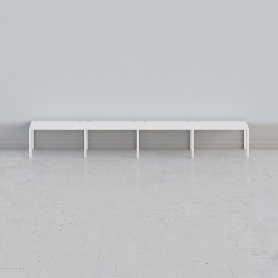Urban Bench 3D Model for Modern Aesthetics