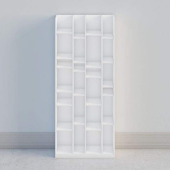Modern Minimalist Bookshelf 3D model