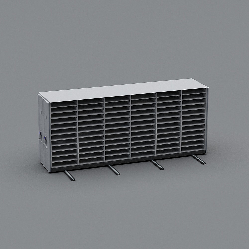 Minimalist Bookshelf 3D model for Modern Spaces
