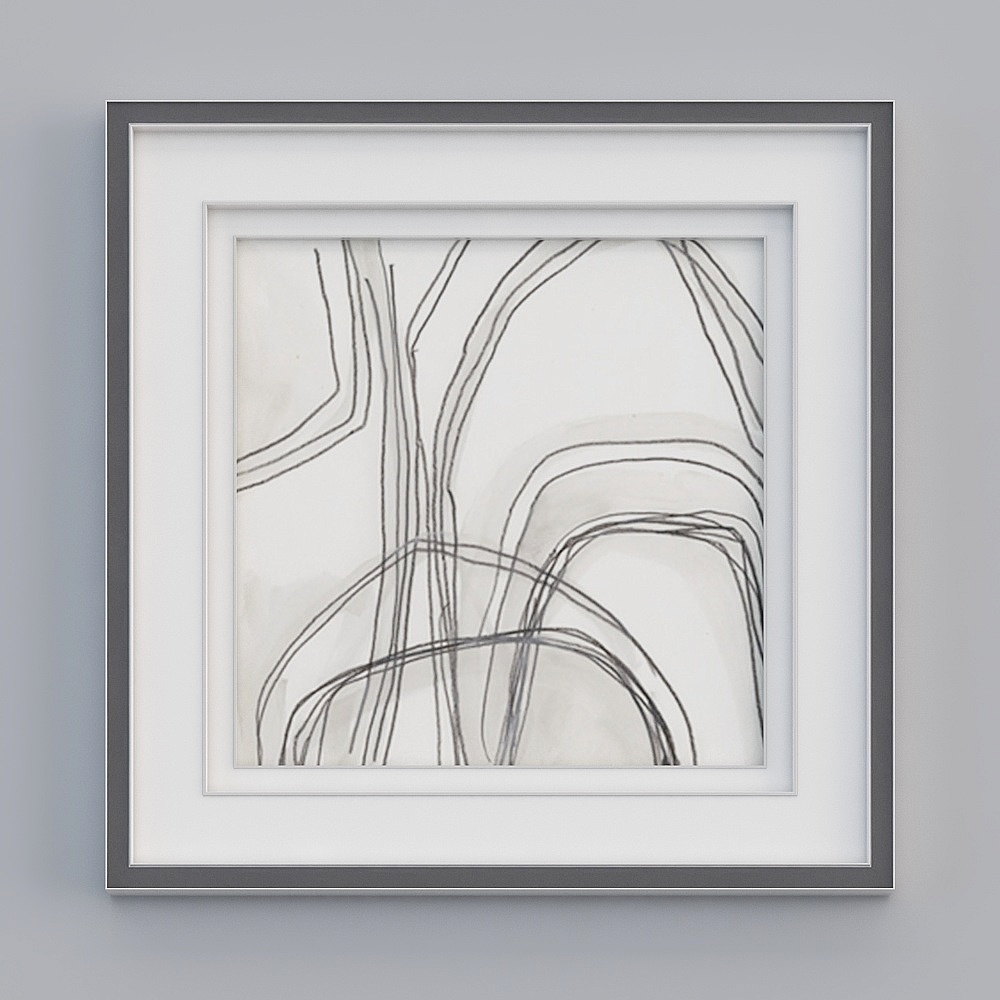 1 Imported core solid wood border decorative painting