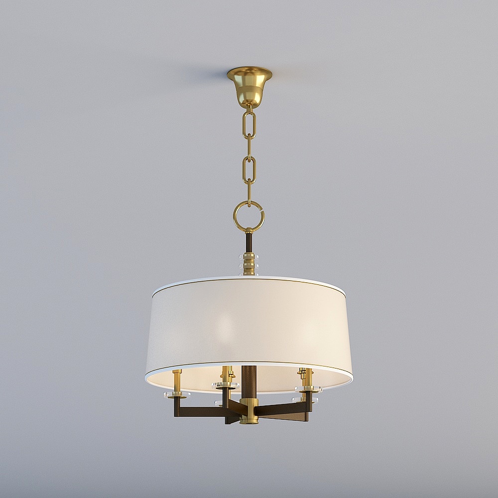 Elegant Low-Poly Chandelier 3D model