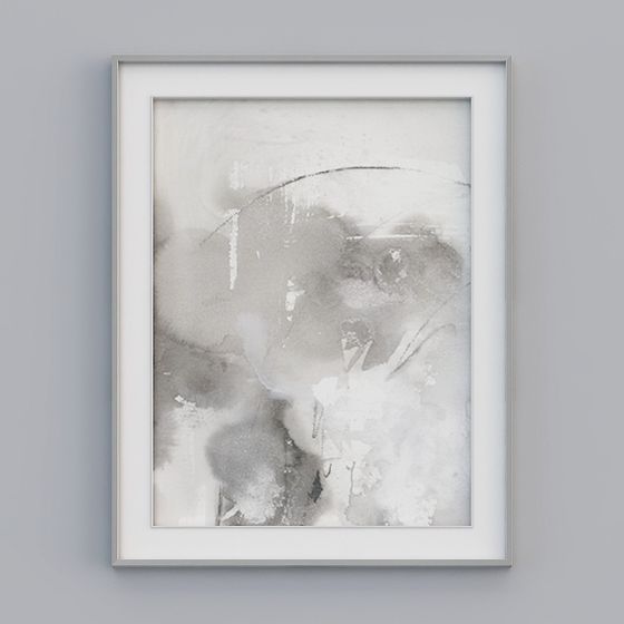 Abstract 3D Painting Model with Low-Polygon Style