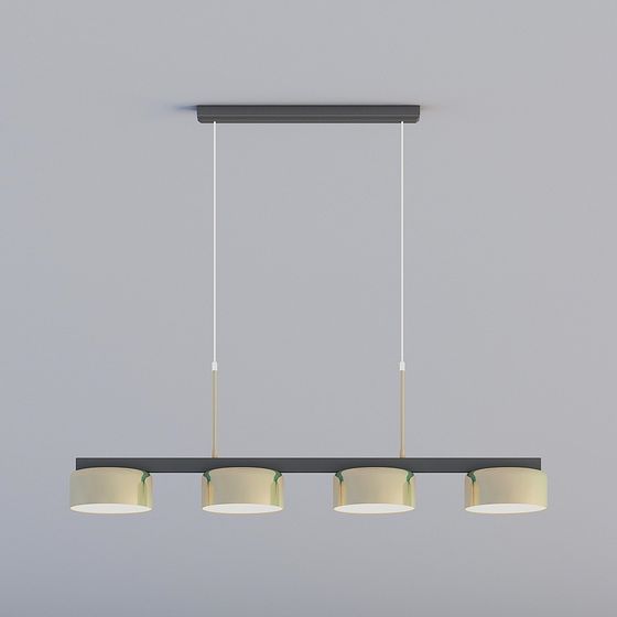 Elegant Minimalist Pendant Light 3D model