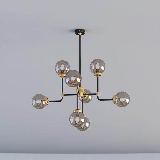 Elegant Modern Pendant Light 3D model