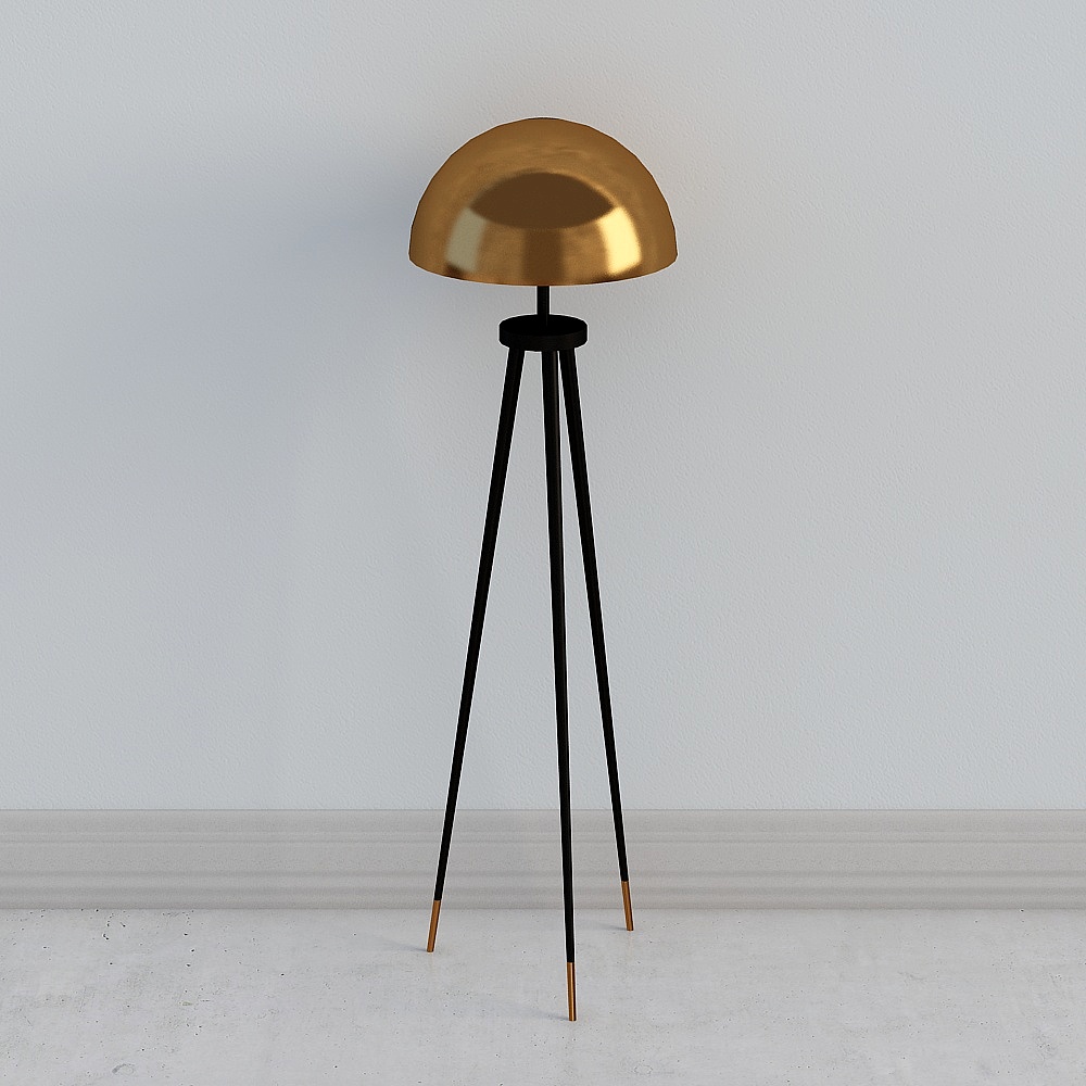 Elegant 3D Model Floor Lamp Design