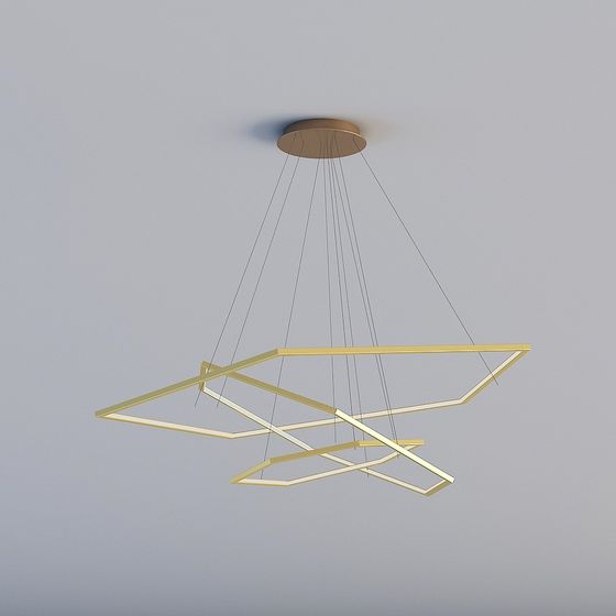 Stylish Modern Chandelier 3D model
