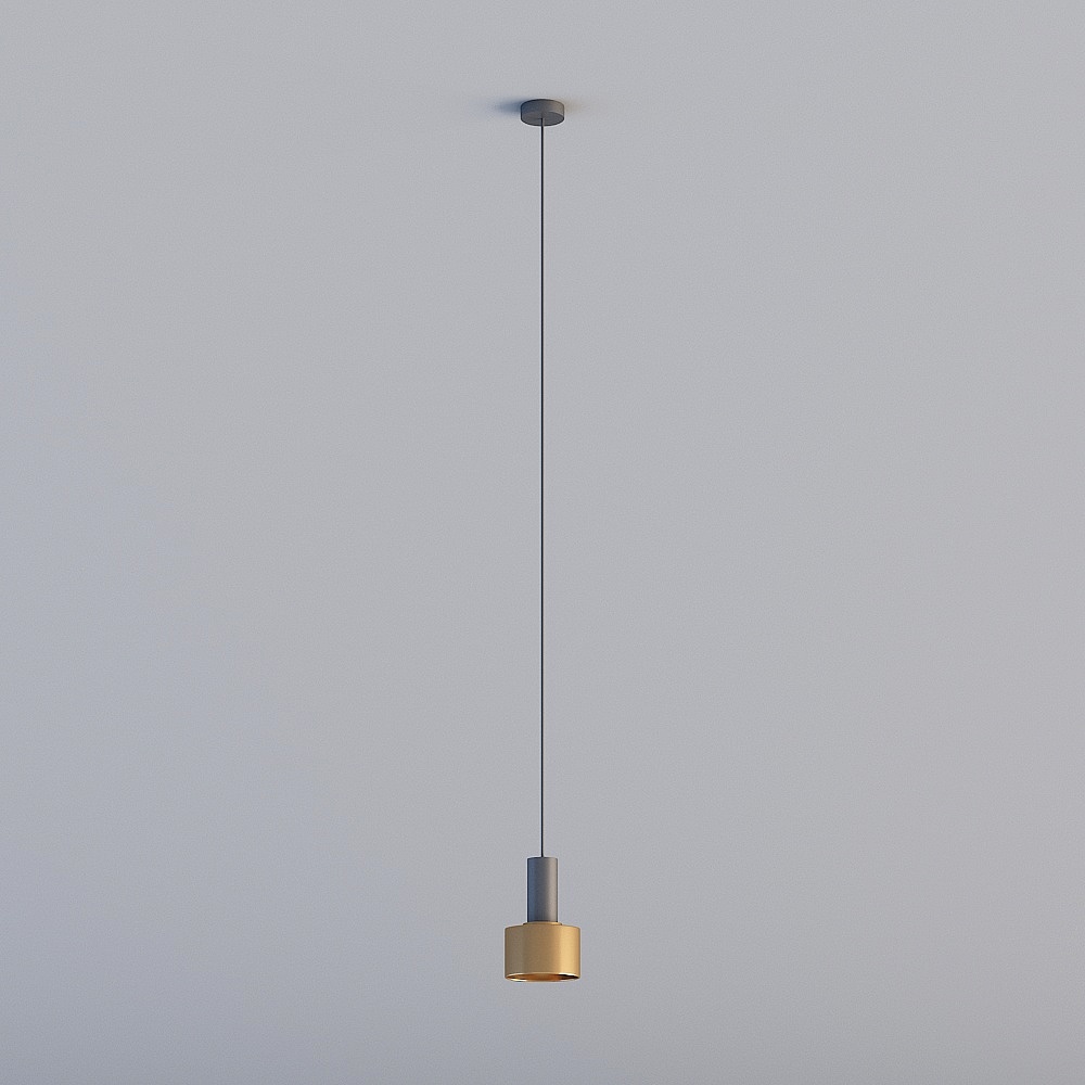 Stylish Low-Polygon Pendant Lamp 3D model