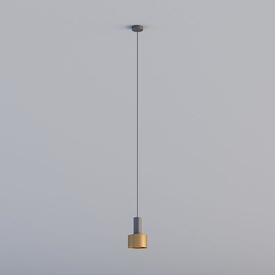 Stylish Low-Polygon Pendant Lamp 3D model