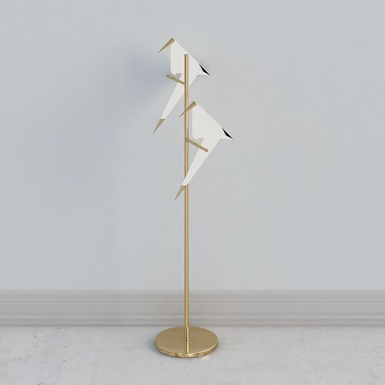 Elegant Low-Poly Bird 3D Model Art Design