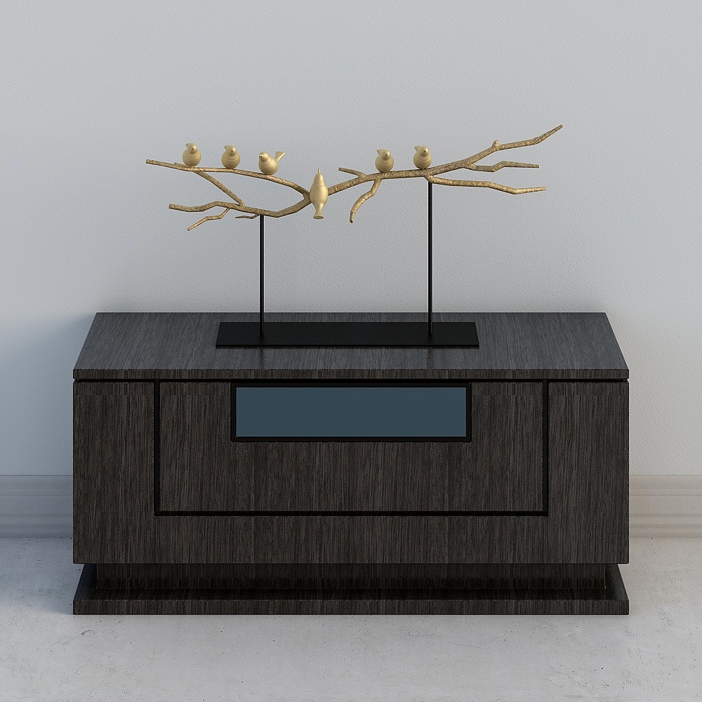 Elegant Branch Bird Stand 3D model