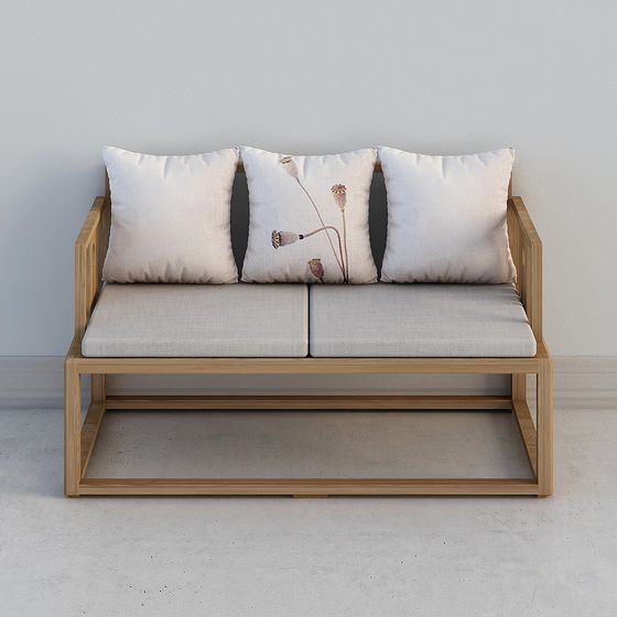 Urban Comfort 3D model Sofa for Modern Interiors