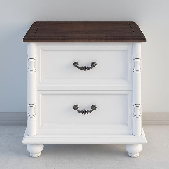 Vintage Nightstand 3D model for Modern Design
