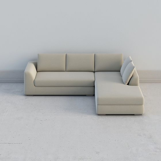Modern Low-Polygon Sofa 3D model