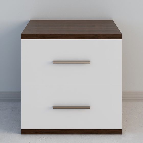 Modern Minimalist Bedside Table 3D model
