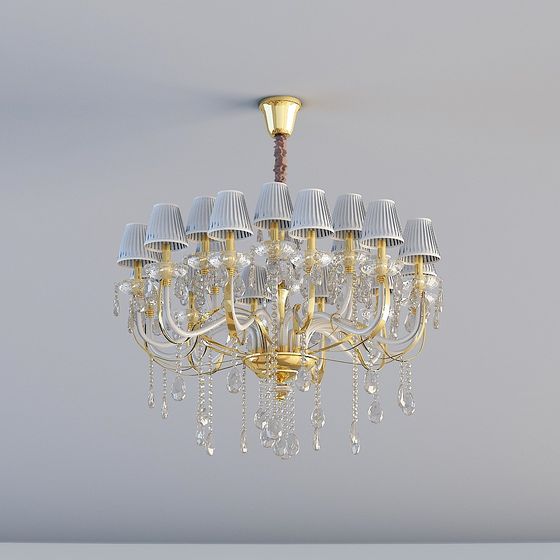 Grand Crystal Chandelier 3D model